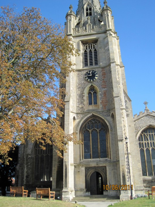 The main church in Saffron Walden, built in the perpendicular style in 1450