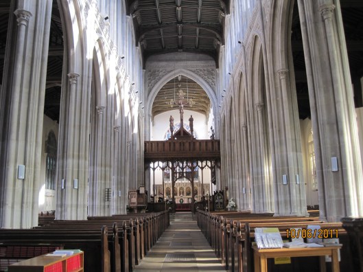 The interior of the church