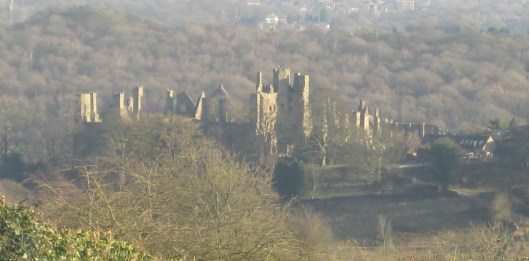 Wingfield Manor, where Mary, Queen of Scots, was imprisoned on her way to the Tower of London.