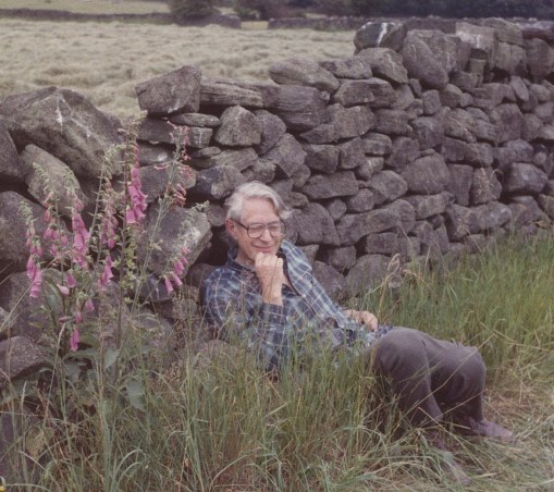My father, Joe Smith, on his father's farm in Derbyshire, England