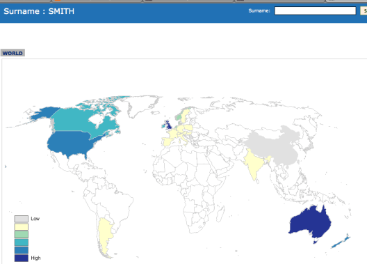Surname (world) Smith