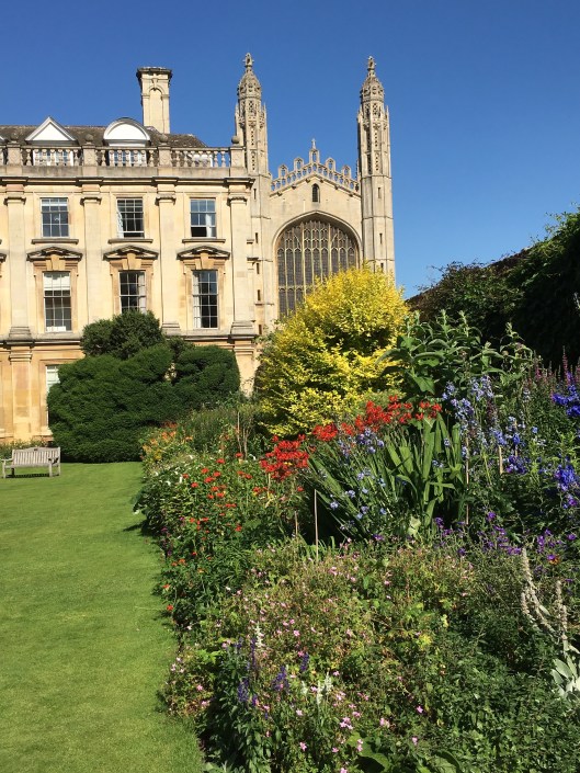 Clare College on the left, King's College Cathedral on the right.